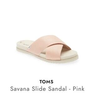 BRAND NEW TOMS SAVANA WOMEN' S CRISS-CROSS SLIDE SANDALS